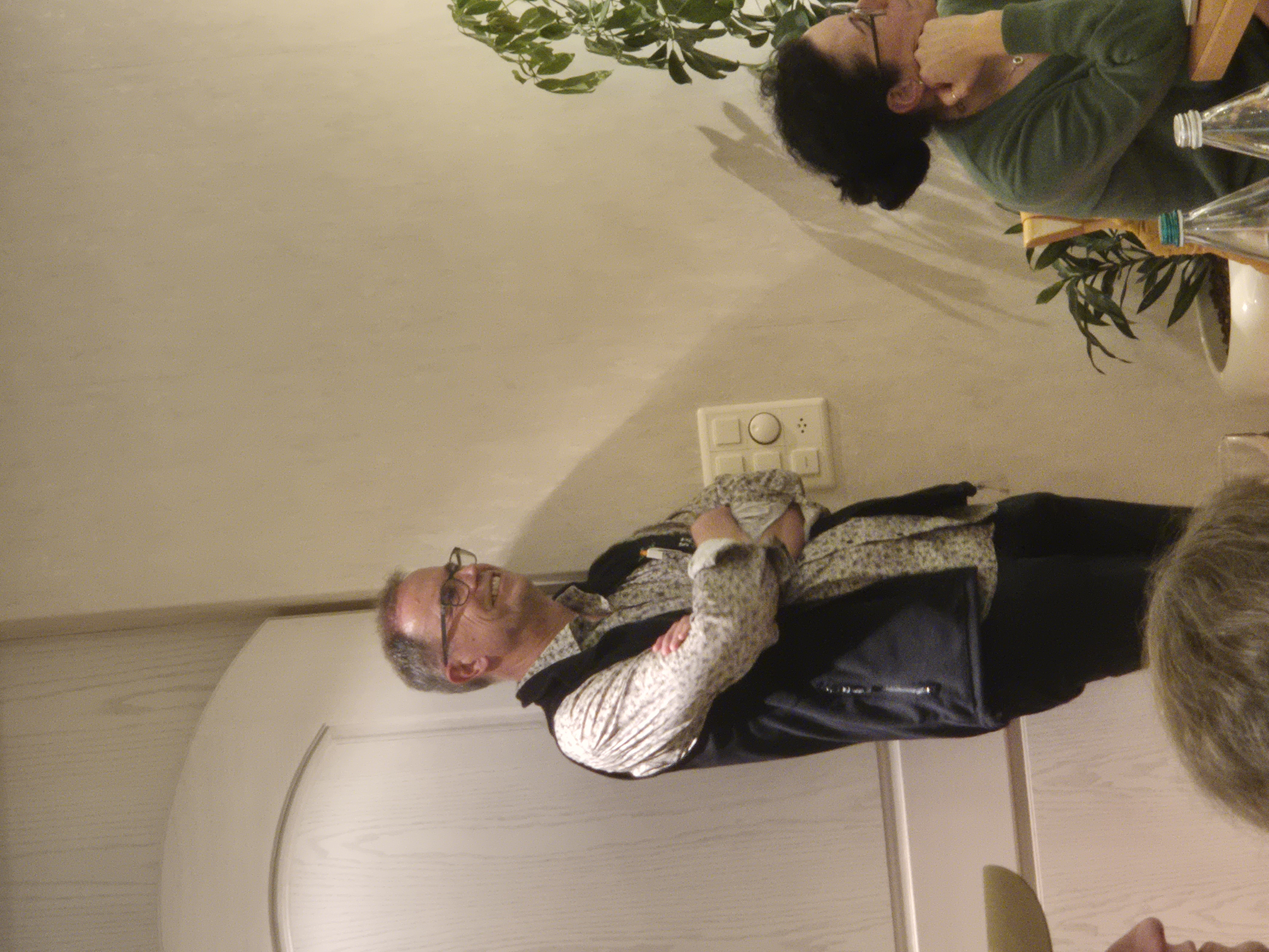 Ruedi während der Fotoschau.